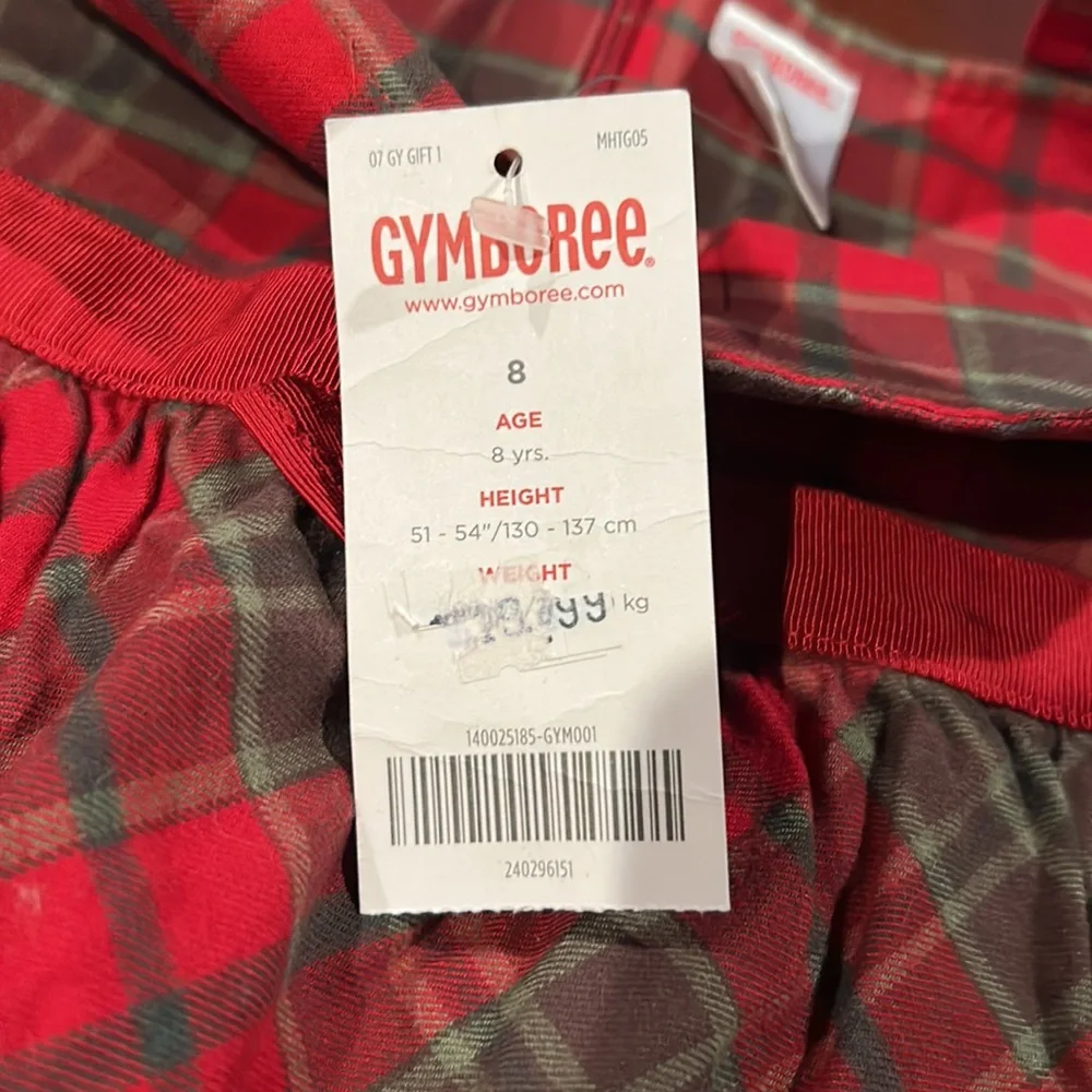 NWT Gymboree Mountain Cabin Plaid Swing Top  Size 8 2007 Line